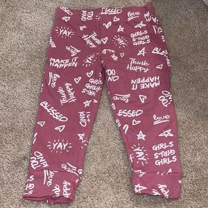 Pink inspirational sweatpants 2T